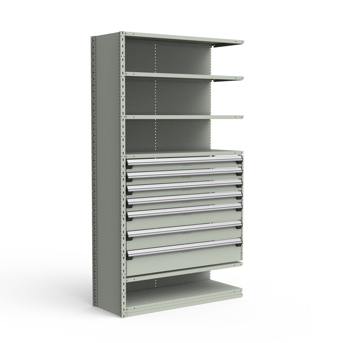 Shelving with Drawers - 36"H Drawer Bank - 7 drawers (Add-On)