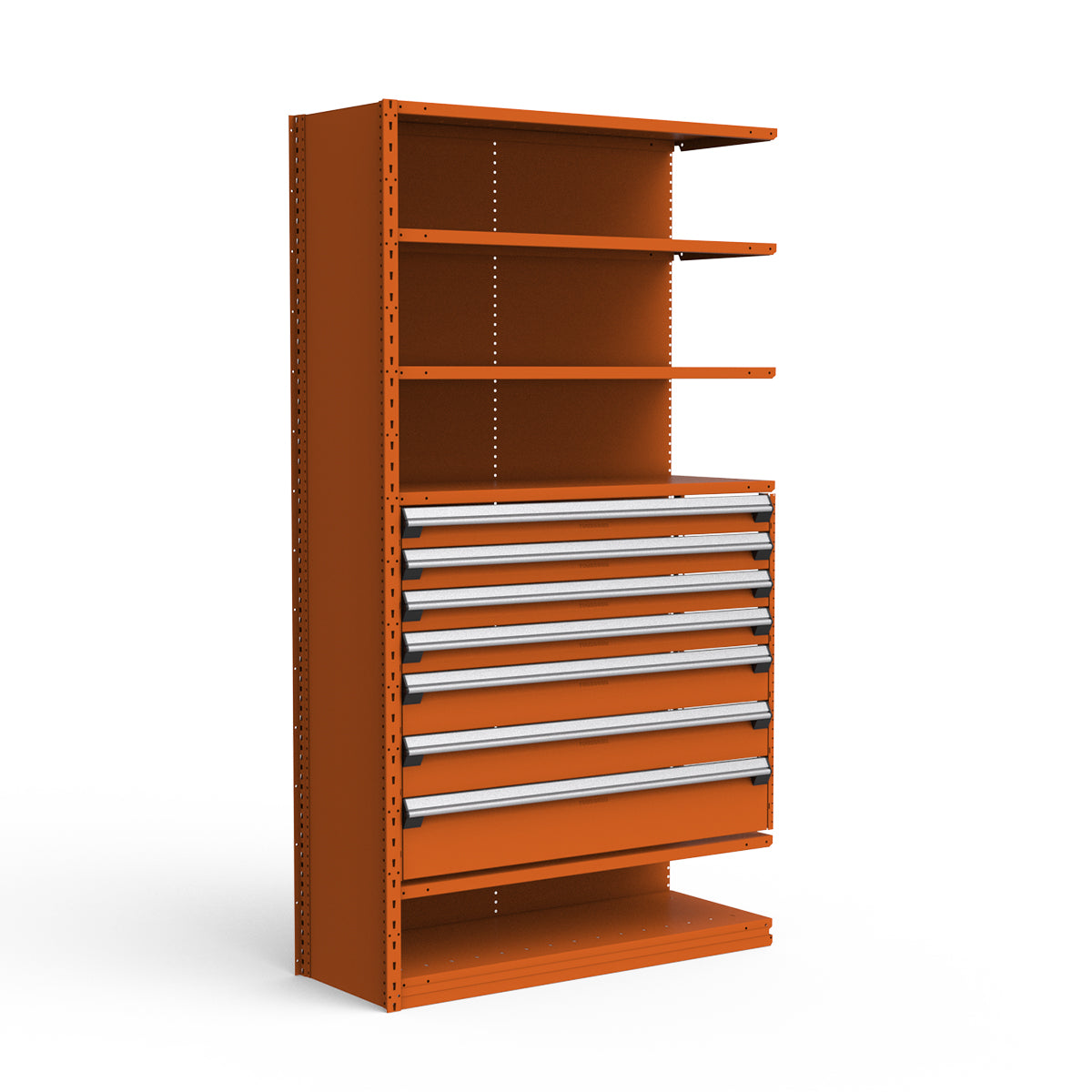 Shelving with Drawers - 36"H Drawer Bank - 7 drawers (Add-On)