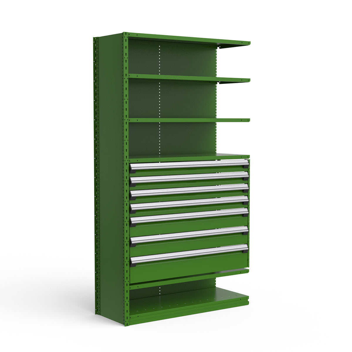 Shelving with Drawers - 36"H Drawer Bank - 7 drawers (Add-On)