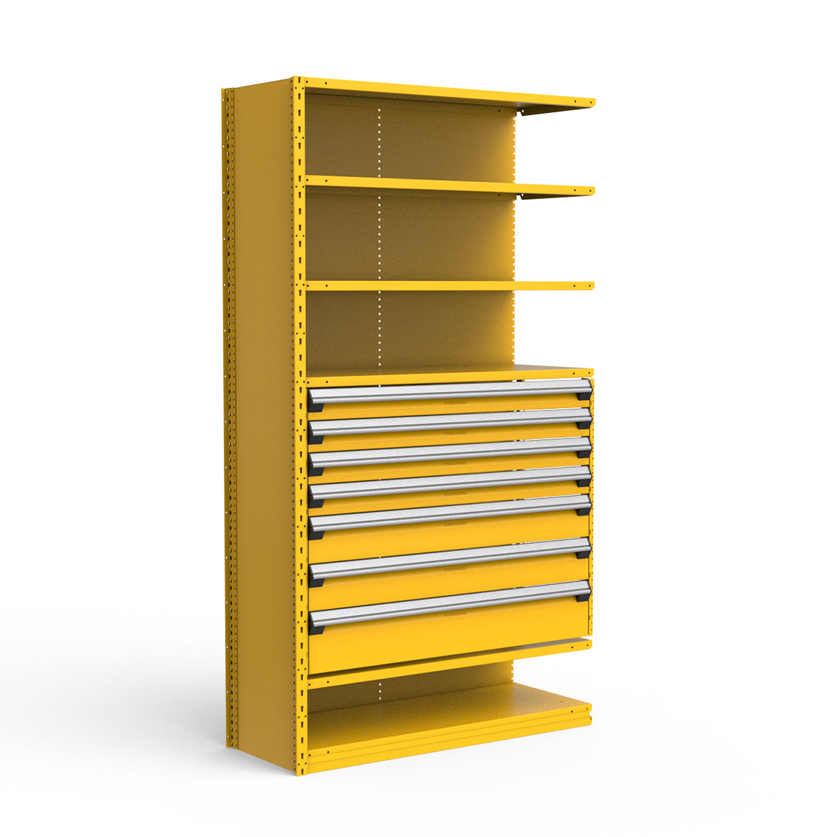 Shelving with Drawers - 36"H Drawer Bank - 7 drawers (Add-On)