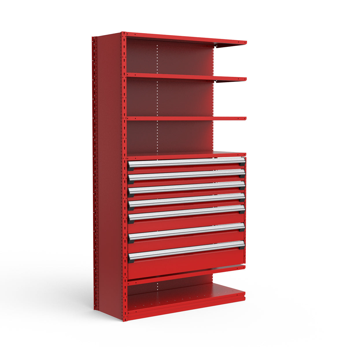 Shelving with Drawers - 36"H Drawer Bank - 7 drawers (Add-On)
