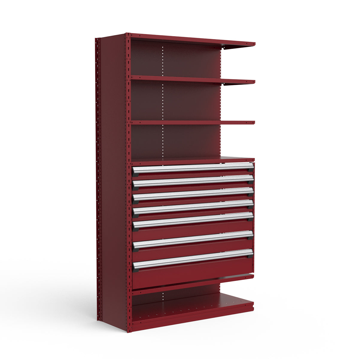 Shelving with Drawers - 36"H Drawer Bank - 7 drawers (Add-On)