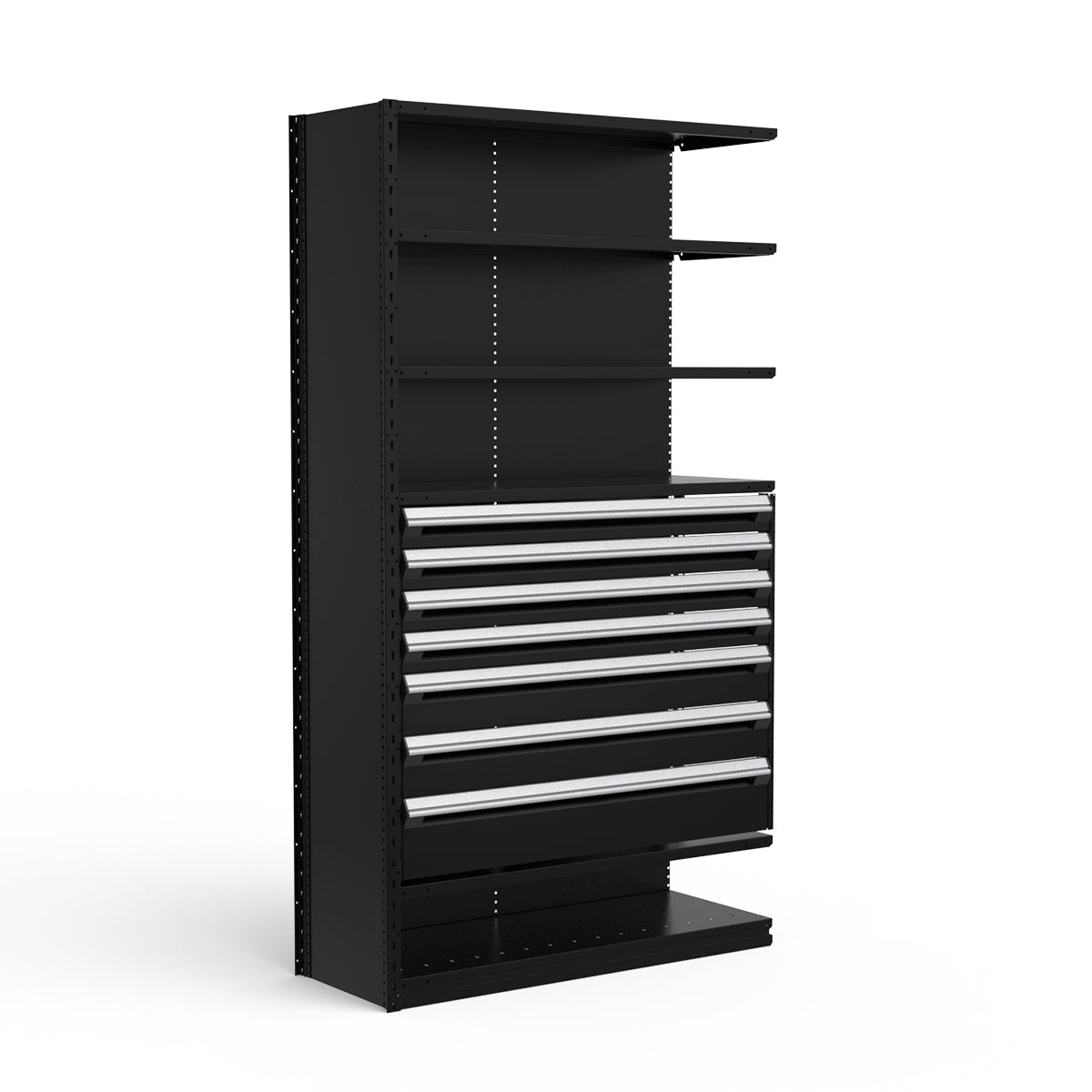 Shelving with Drawers - 36"H Drawer Bank - 7 drawers (Add-On)
