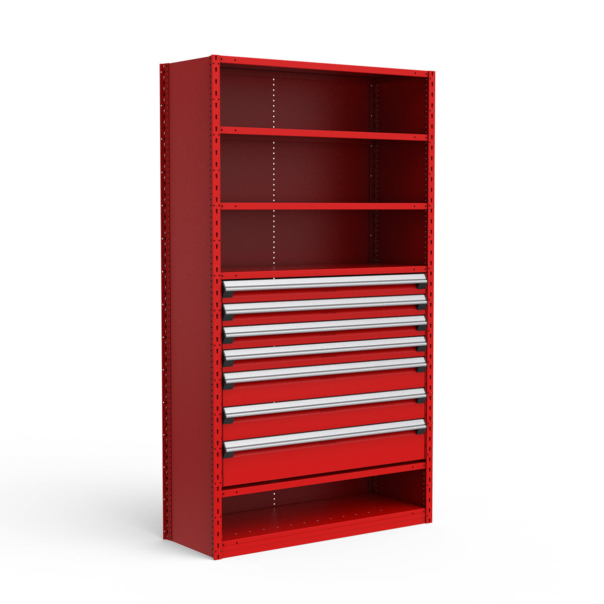 Shelving with Drawers - 36"H Drawer Bank - 7 drawers (Starter)
