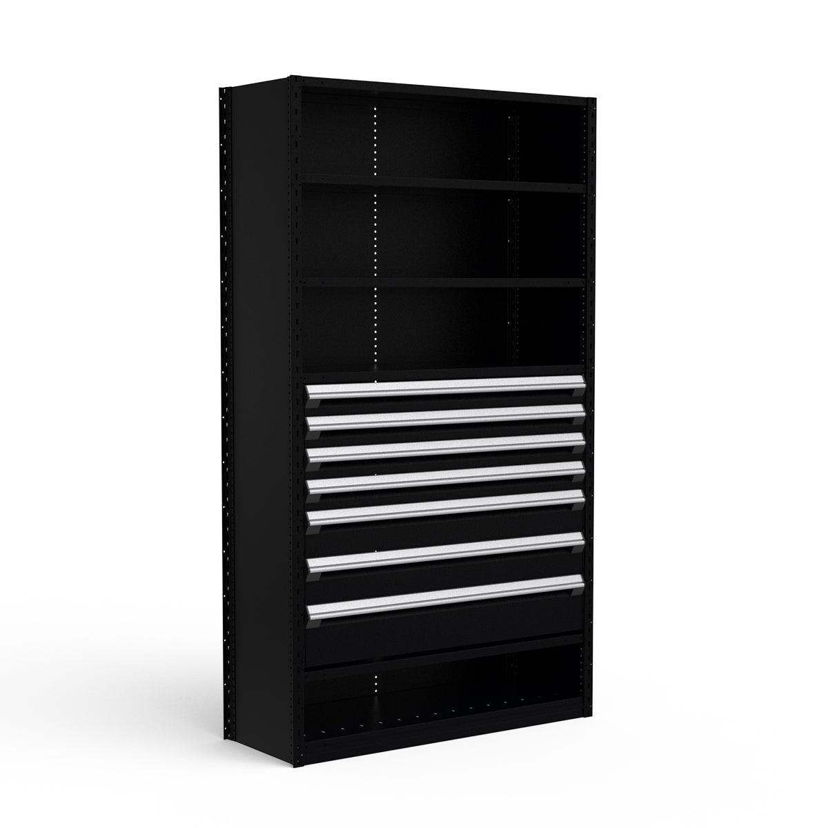 Shelving with Drawers - 36"H Drawer Bank - 7 drawers (Starter)