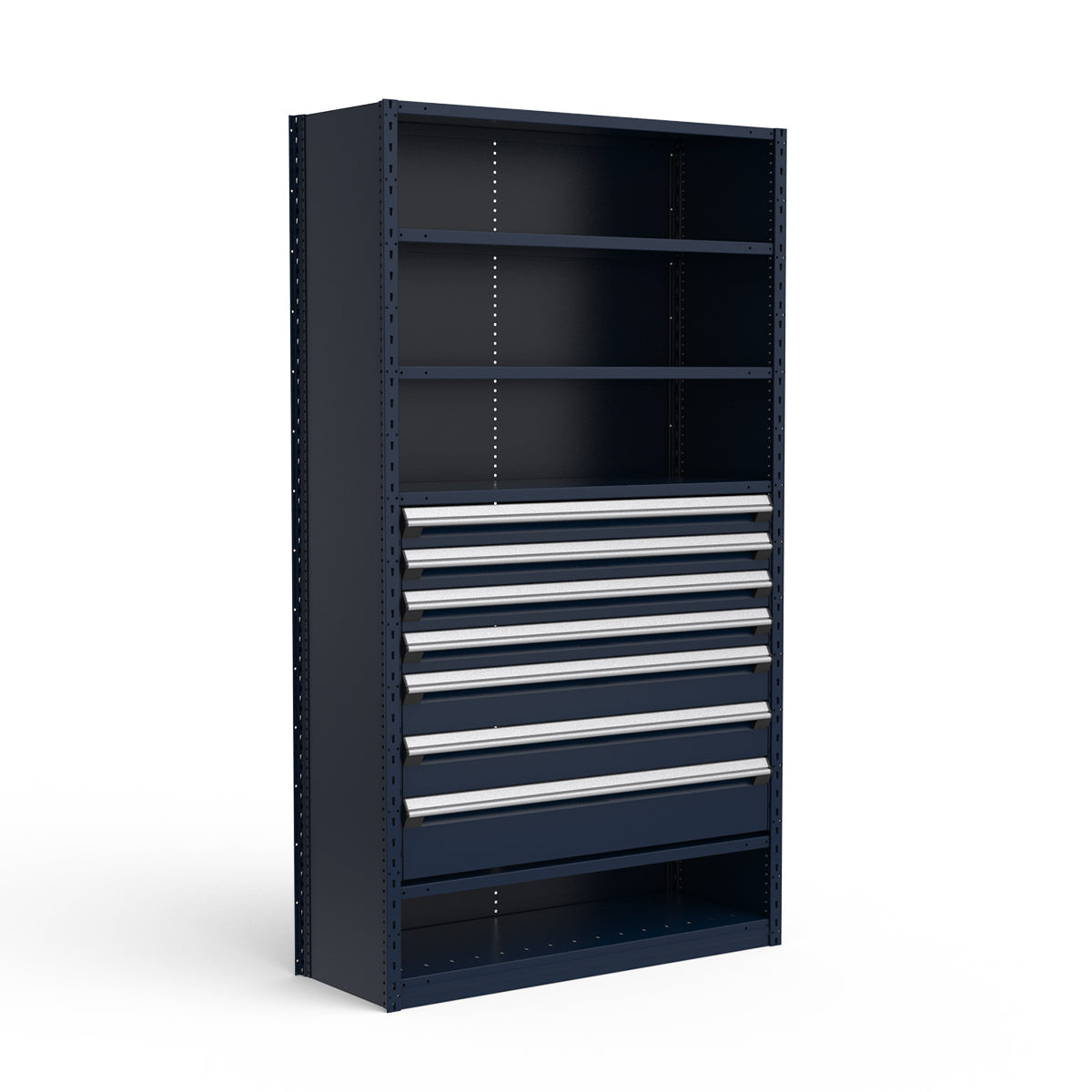 Shelving with Drawers - 36"H Drawer Bank - 7 drawers (Starter)