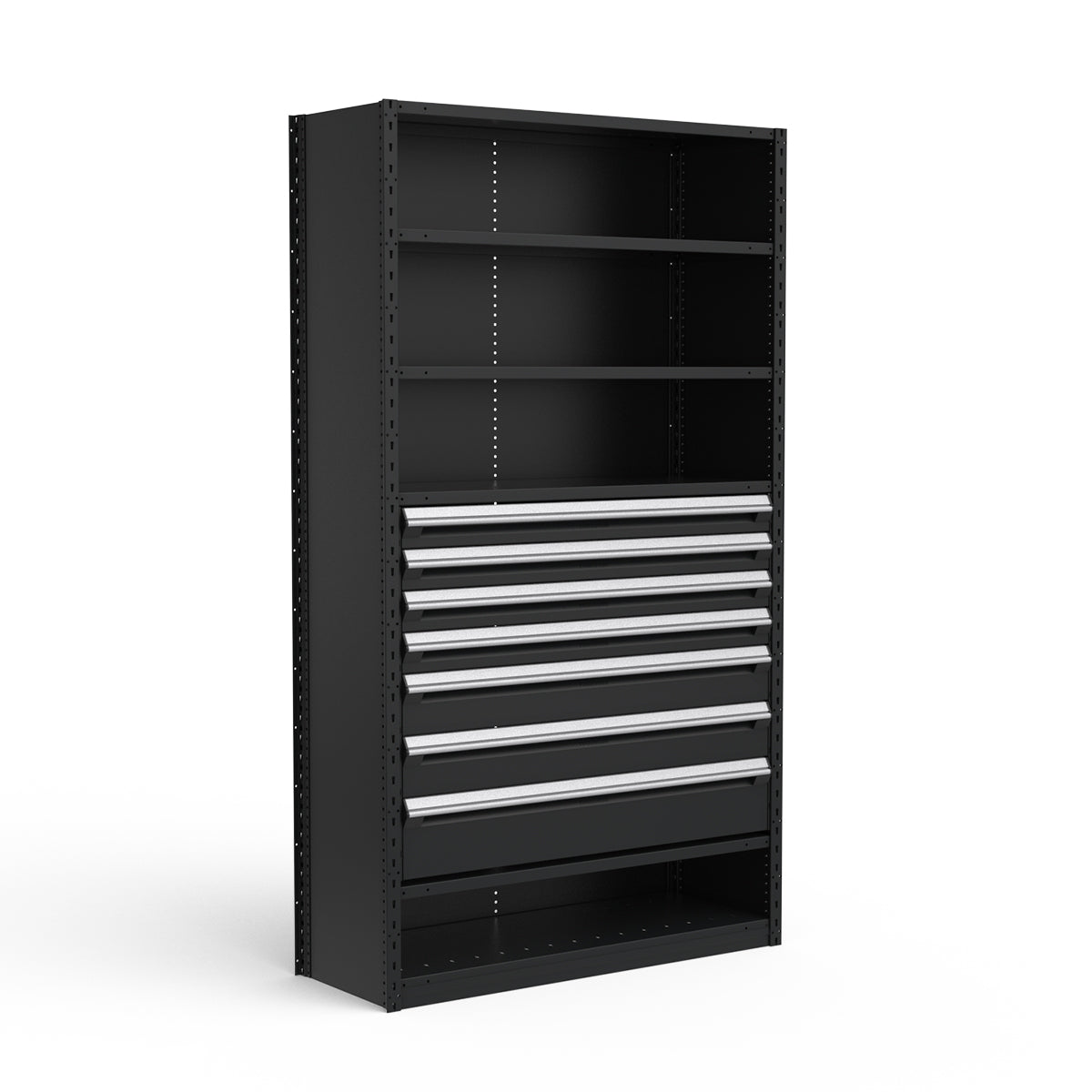 Shelving with Drawers - 36"H Drawer Bank - 7 drawers (Starter)