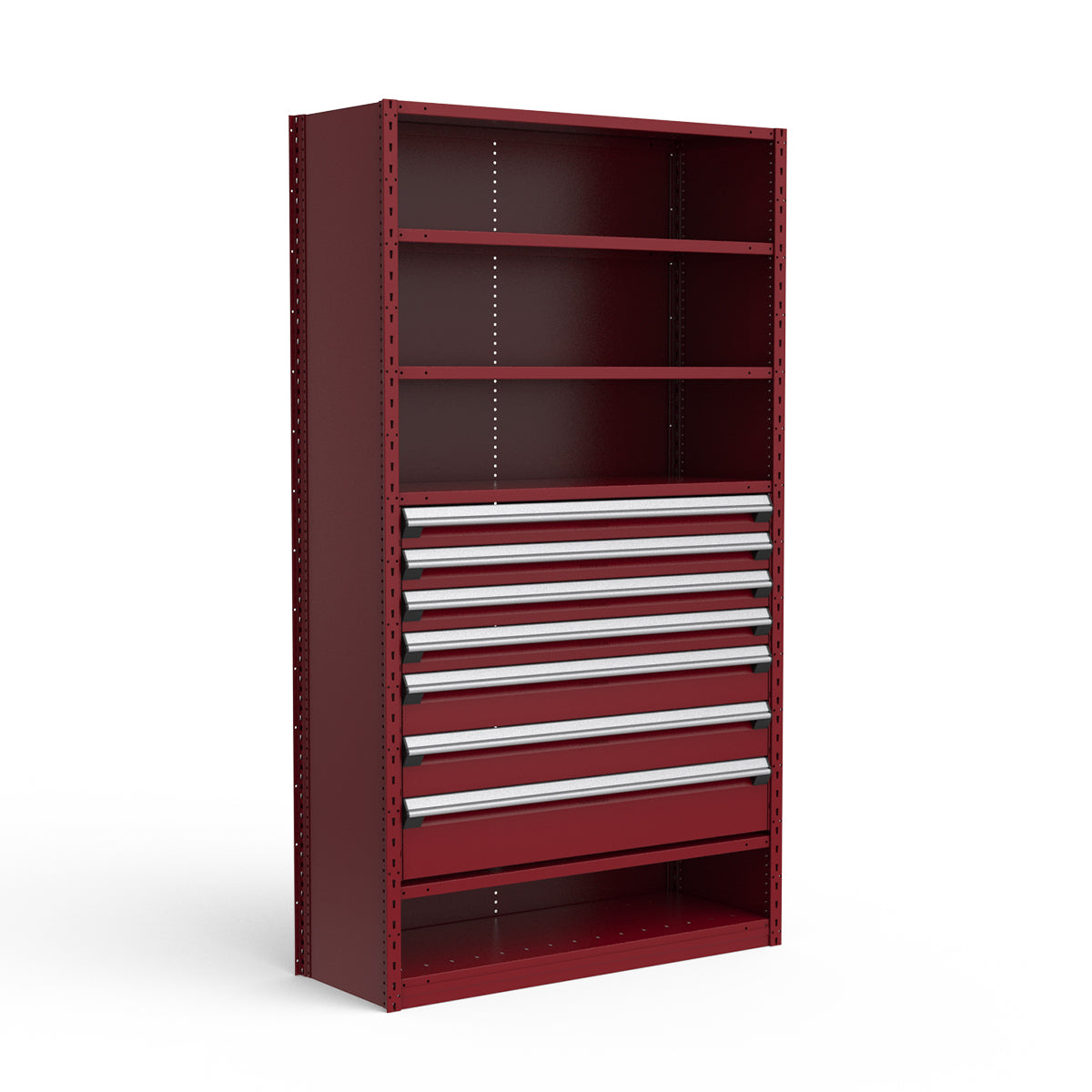 Shelving with Drawers - 36"H Drawer Bank - 7 drawers (Starter)