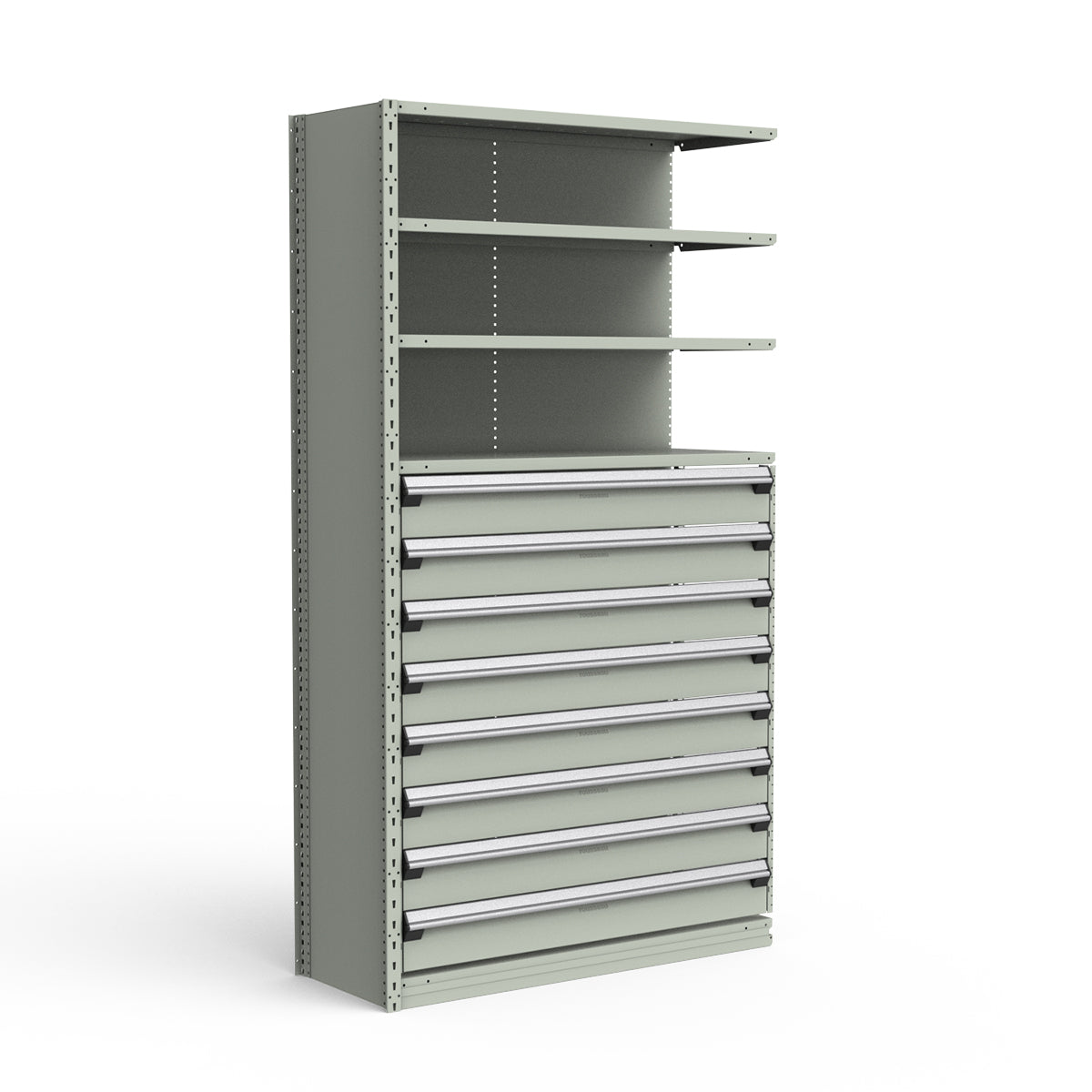 Shelving with Drawers - 48"H Drawer Bank - 8 drawers (Add-On)