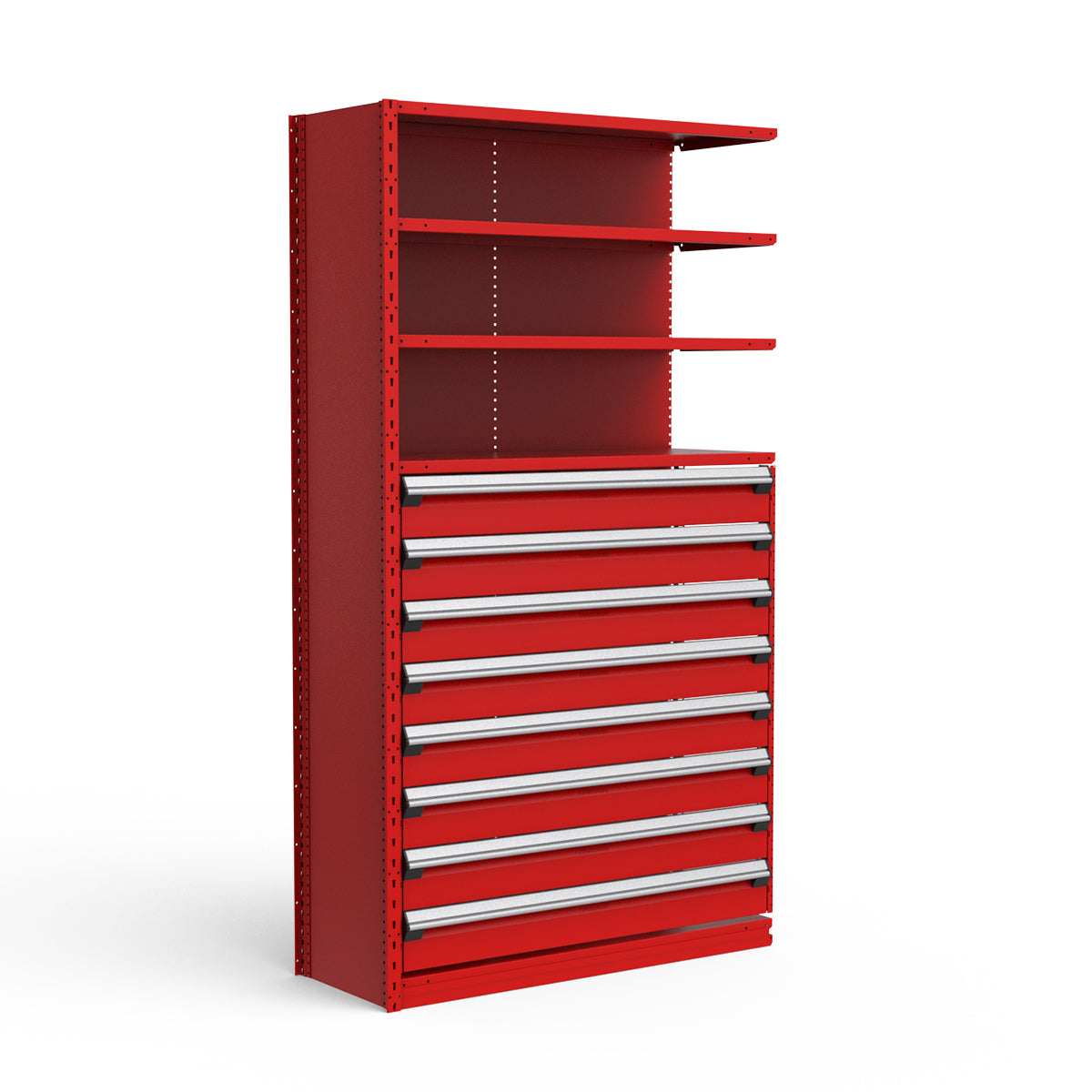 Shelving with Drawers - 48"H Drawer Bank - 8 drawers (Add-On)