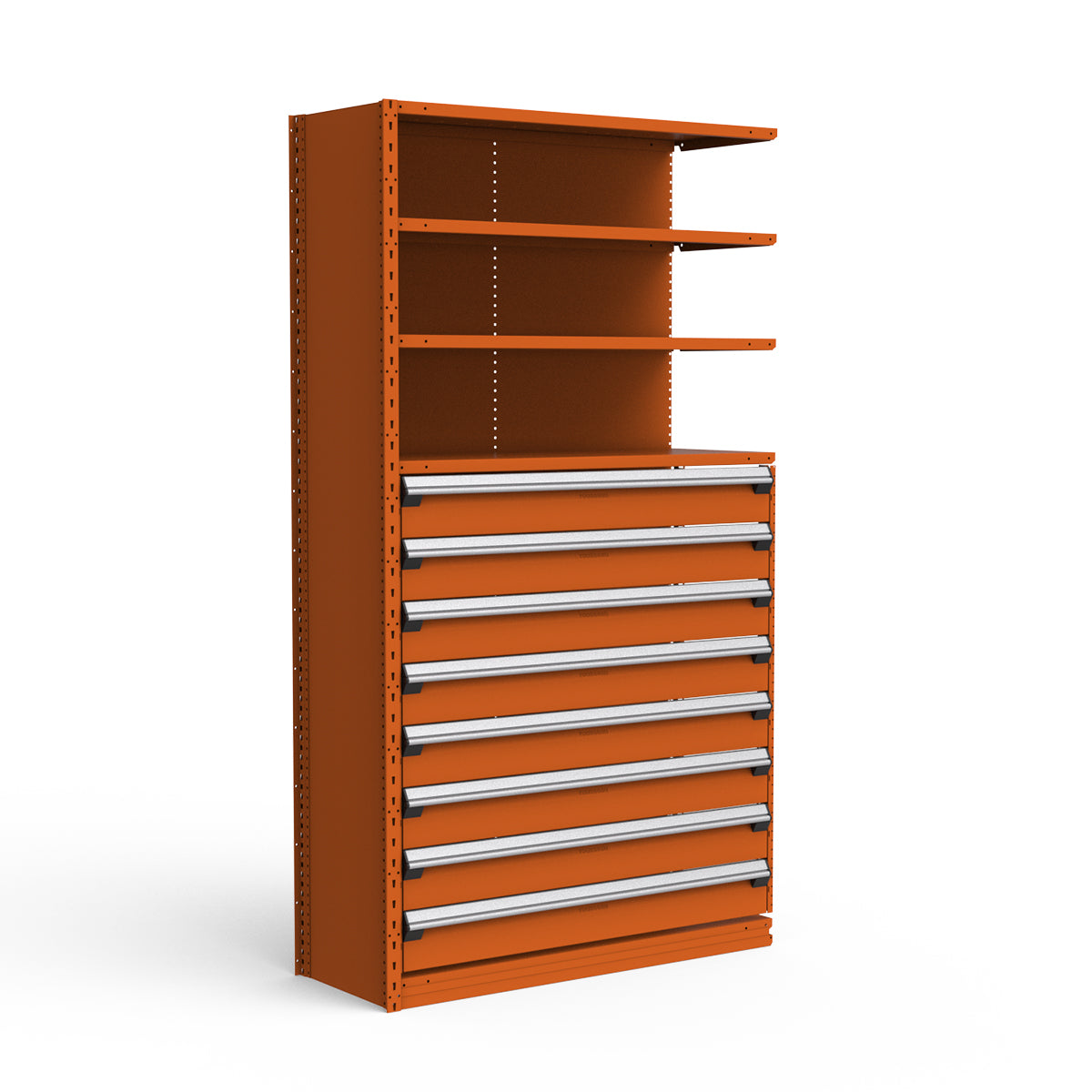 Shelving with Drawers - 48"H Drawer Bank - 8 drawers (Add-On)