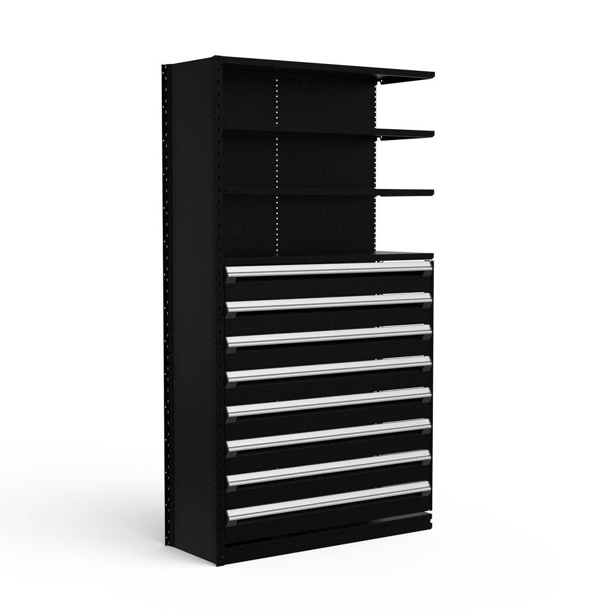 Shelving with Drawers - 48"H Drawer Bank - 8 drawers (Add-On)