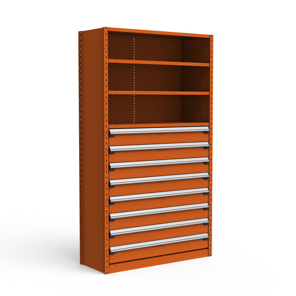 Shelving with Drawers - 48"H Drawer Bank - 8 drawers (Starter)