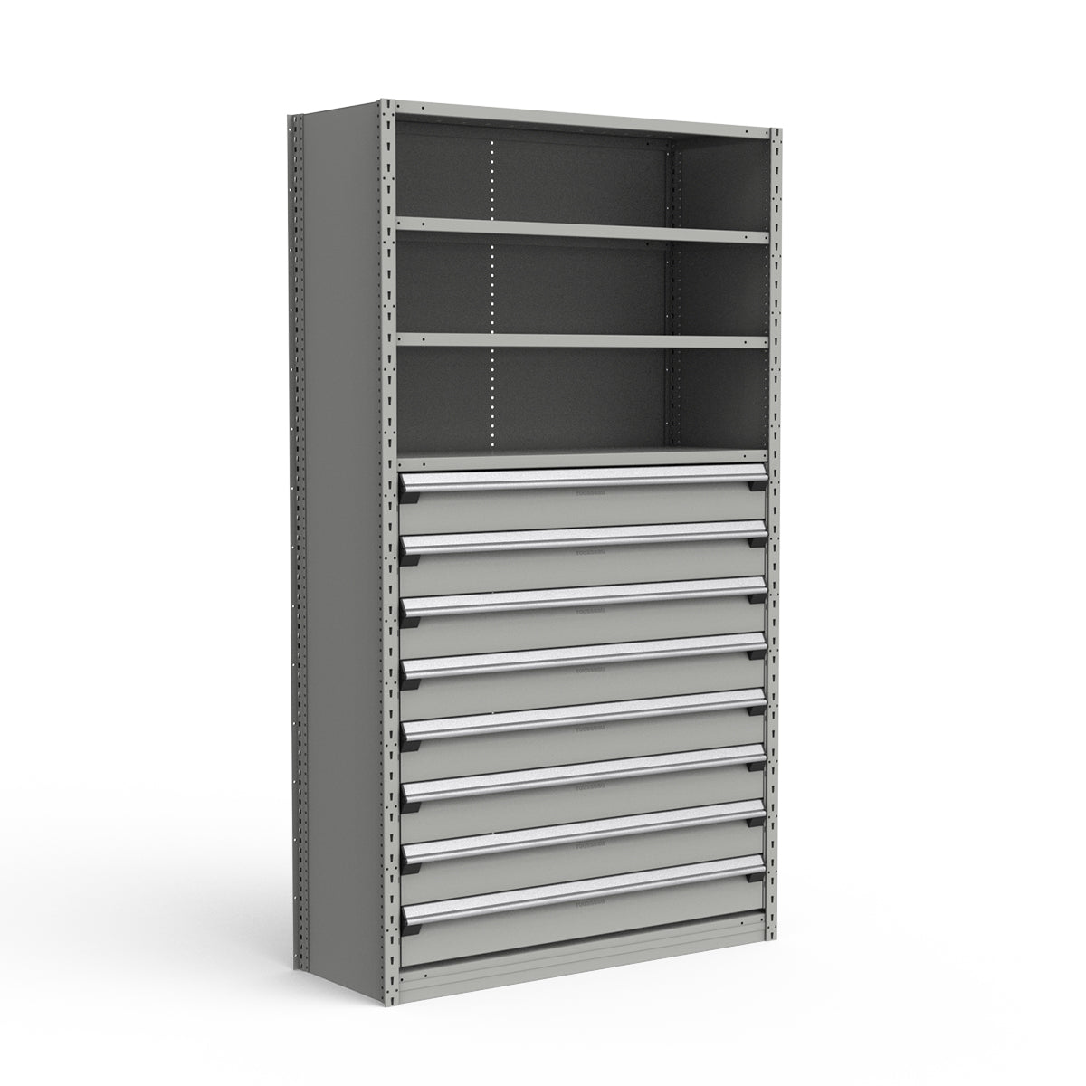 Shelving with Drawers - 48"H Drawer Bank - 8 drawers (Starter)