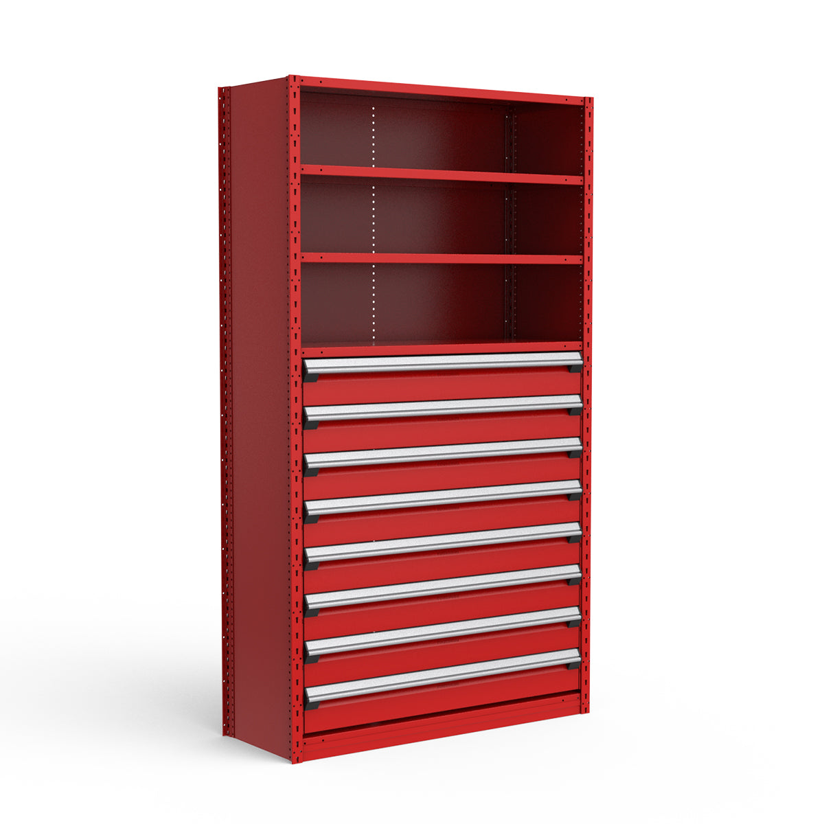 Shelving with Drawers - 48"H Drawer Bank - 8 drawers (Starter)
