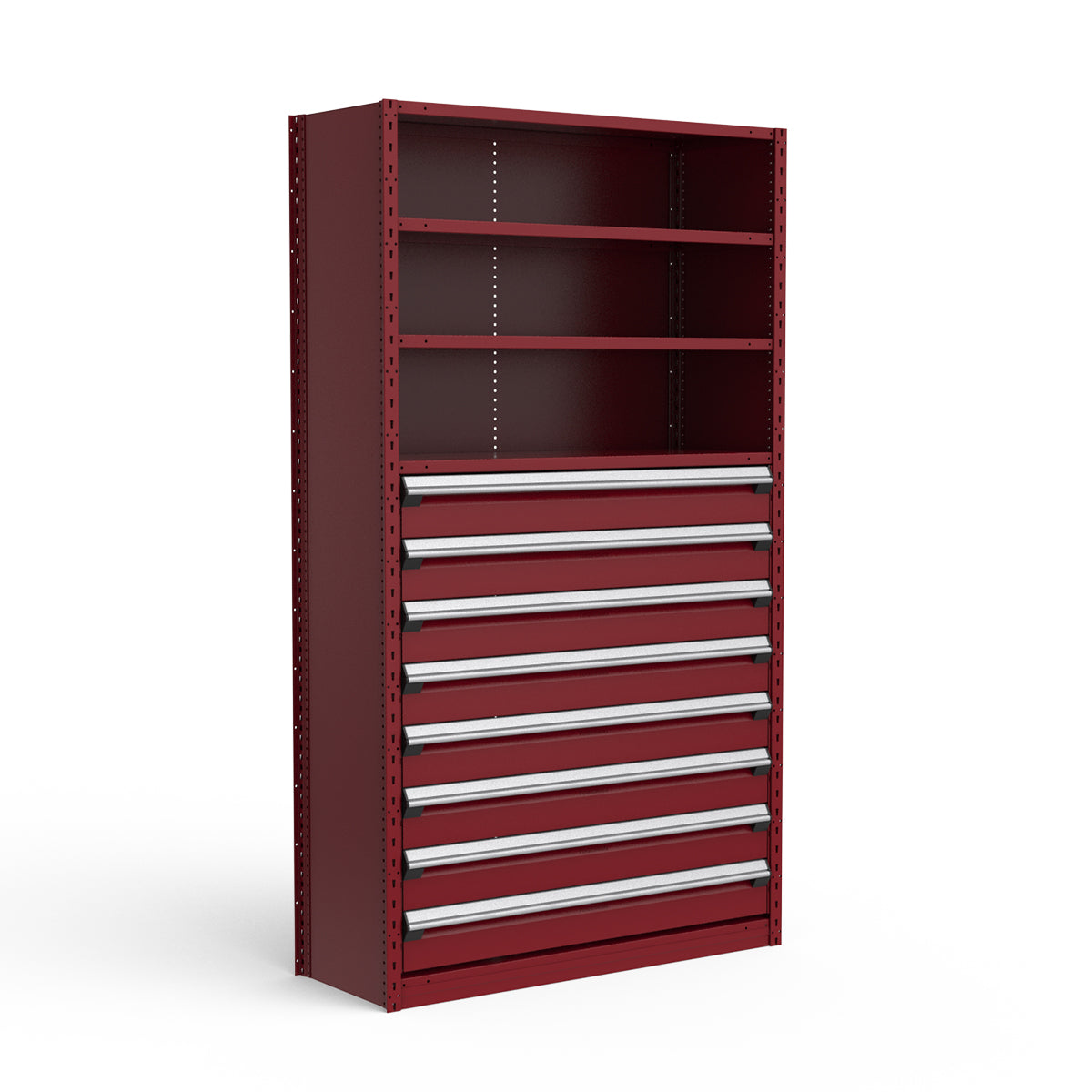 Shelving with Drawers - 48"H Drawer Bank - 8 drawers (Starter)