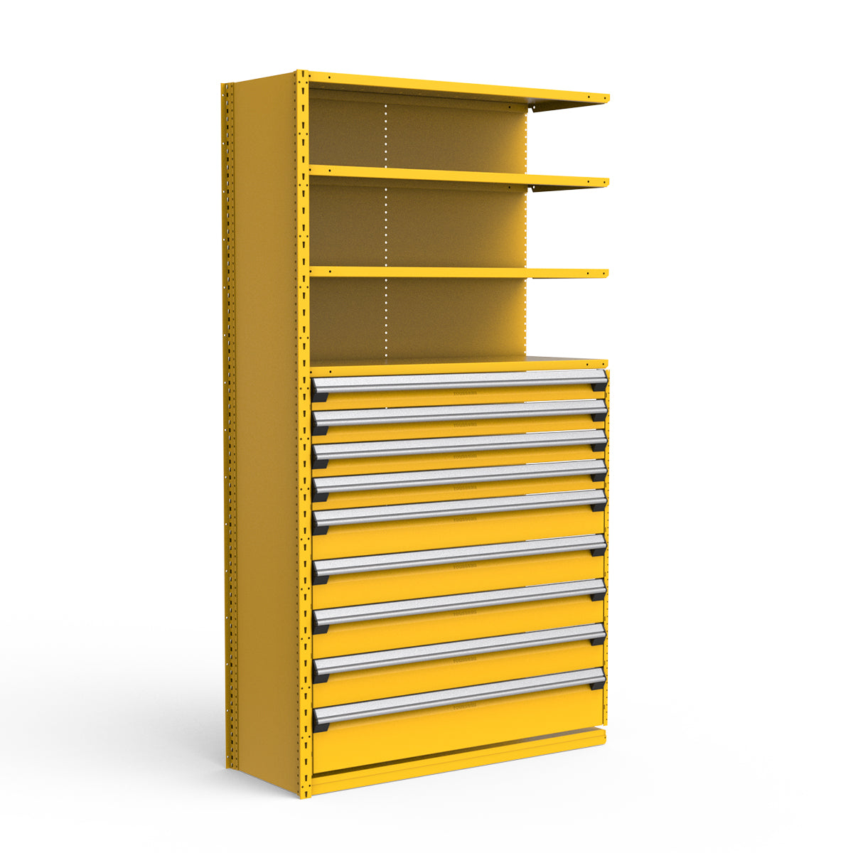 Shelving with Drawers - 48"H Drawer Bank - 9 drawers (Add-On)