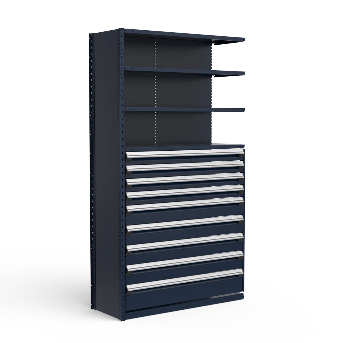 Shelving with Drawers - 48"H Drawer Bank - 9 drawers (Add-On)