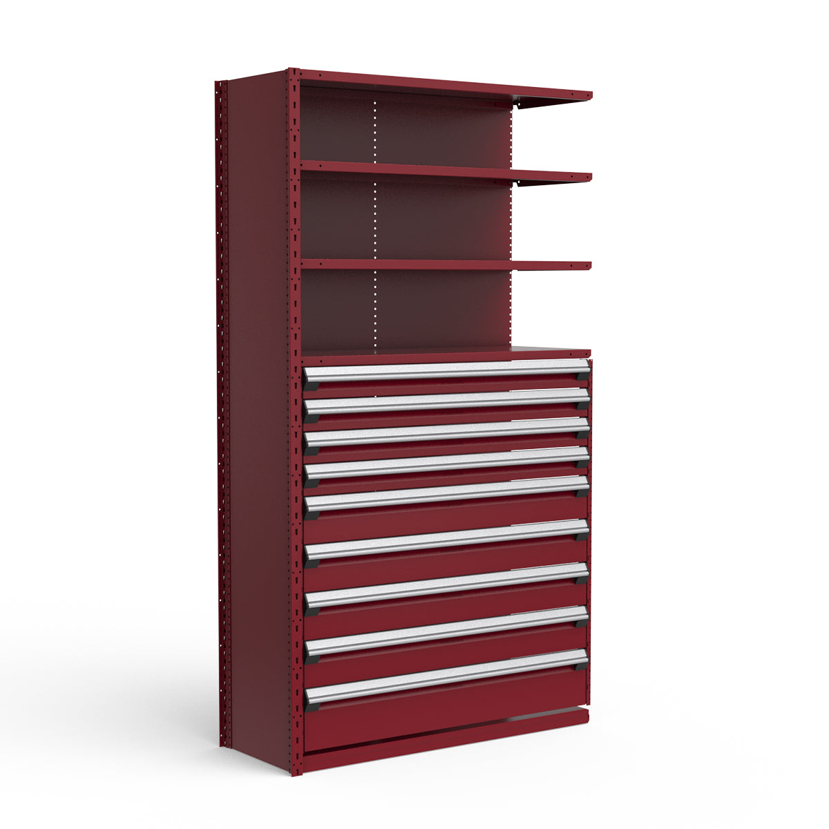 Shelving with Drawers - 48"H Drawer Bank - 9 drawers (Add-On)