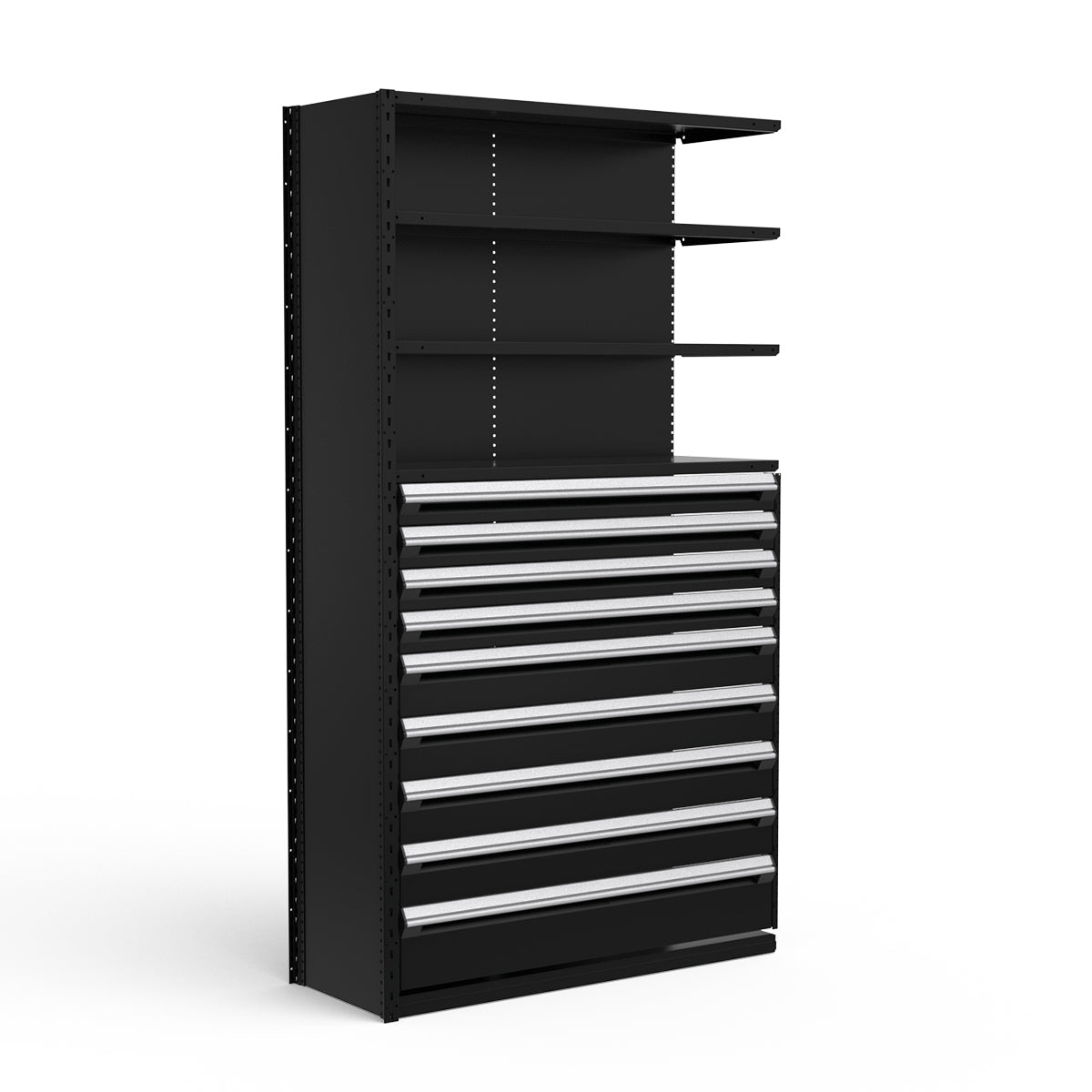 Shelving with Drawers - 48"H Drawer Bank - 9 drawers (Add-On)