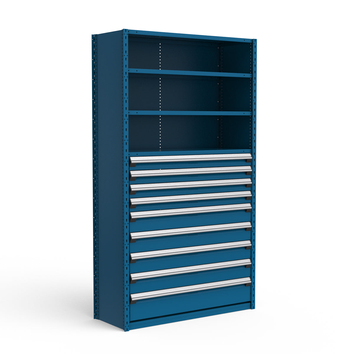 Shelving with Drawers - 48"H Drawer Bank - 9 drawers (Starter)