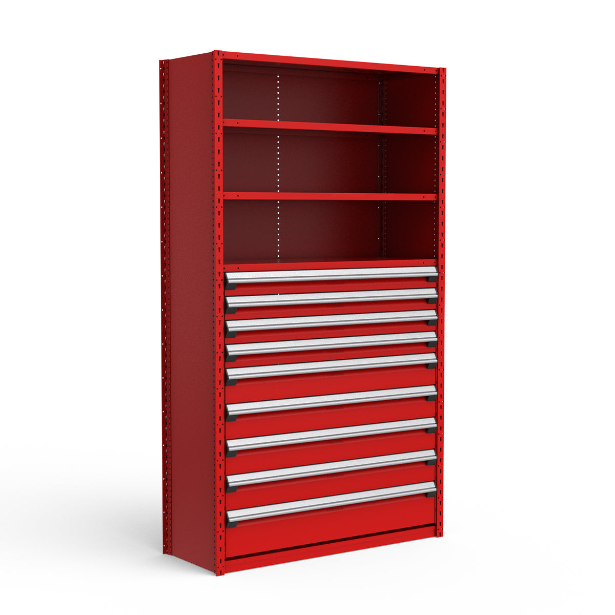 Shelving with Drawers - 48"H Drawer Bank - 9 drawers (Starter)