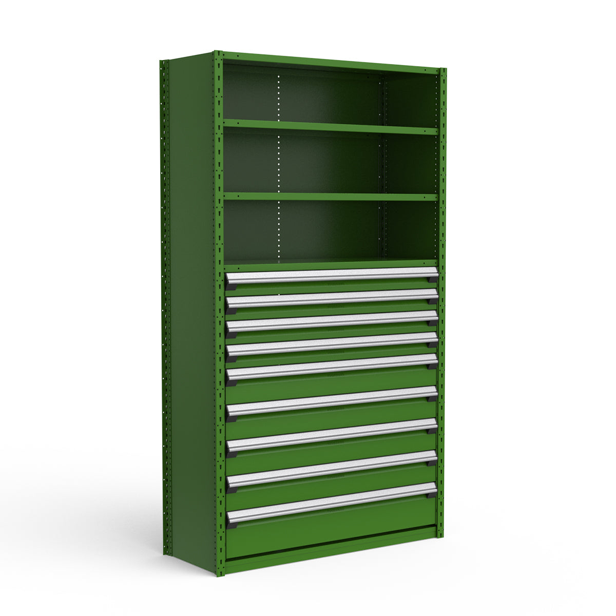 Shelving with Drawers - 48"H Drawer Bank - 9 drawers (Starter)