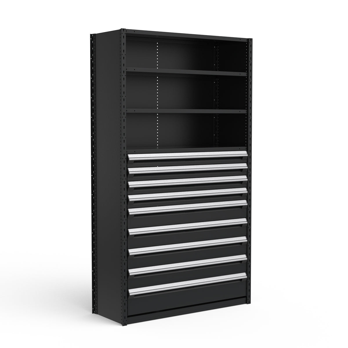 Shelving with Drawers - 48"H Drawer Bank - 9 drawers (Starter)