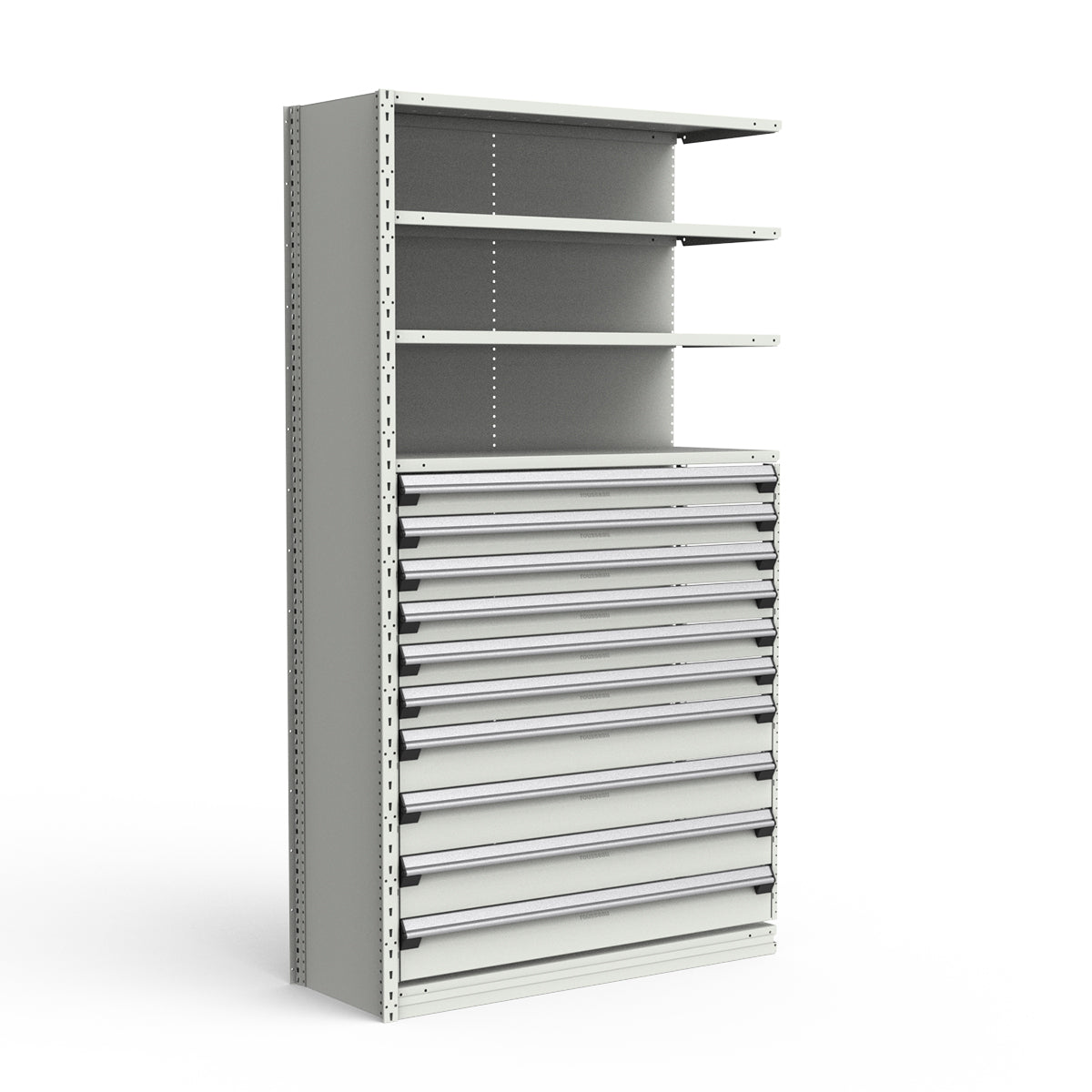 Shelving with Drawers - 48"H Drawer Bank - 10 drawers (Add-On)