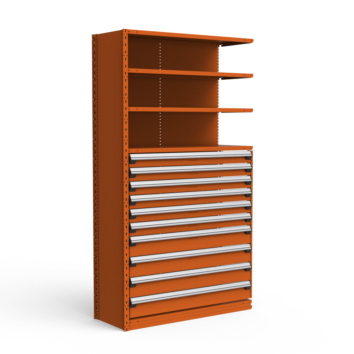 Shelving with Drawers - 48"H Drawer Bank - 10 drawers (Add-On)