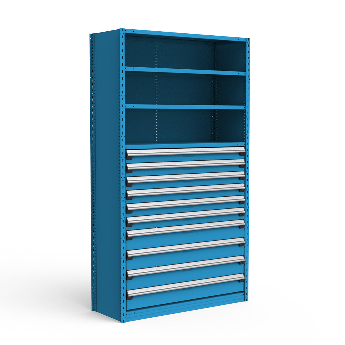 Shelving with Drawers - 48"H Drawer Bank - 10 drawers (Starter)