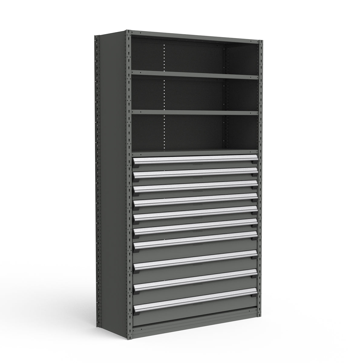 Shelving with Drawers - 48"H Drawer Bank - 10 drawers (Starter)