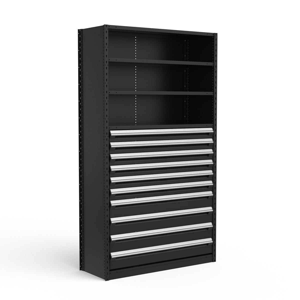 Shelving with Drawers - 48"H Drawer Bank - 10 drawers (Starter)