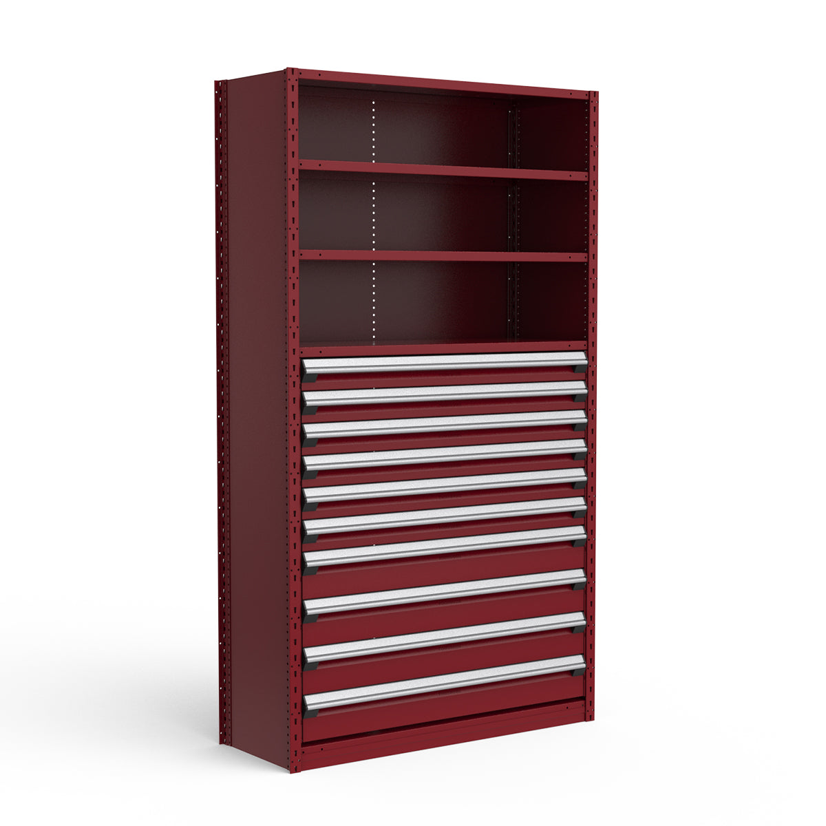Shelving with Drawers - 48"H Drawer Bank - 10 drawers (Starter)