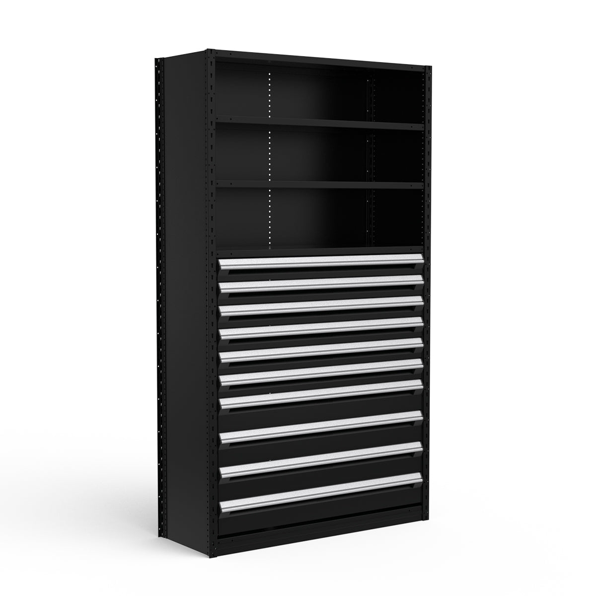 Shelving with Drawers - 48"H Drawer Bank - 10 drawers (Starter)