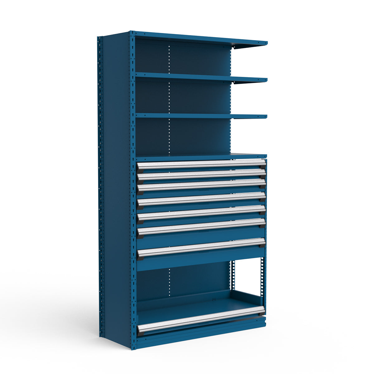 Shelving with Drawers - 48"H Drawer Bank - 7 drawers (Add-On)