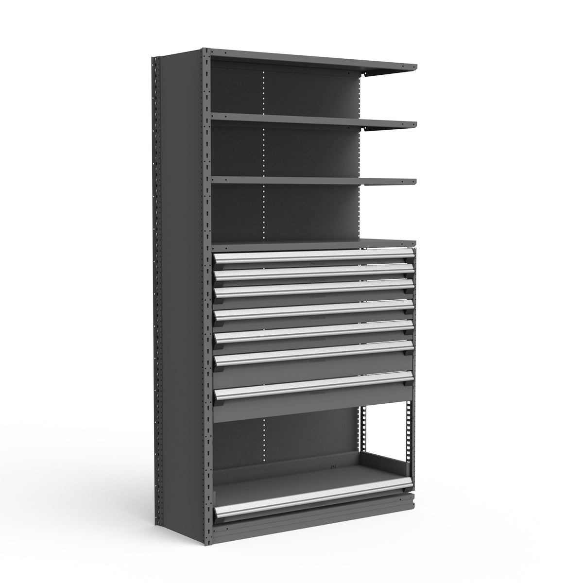 Shelving with Drawers - 48"H Drawer Bank - 7 drawers (Add-On)