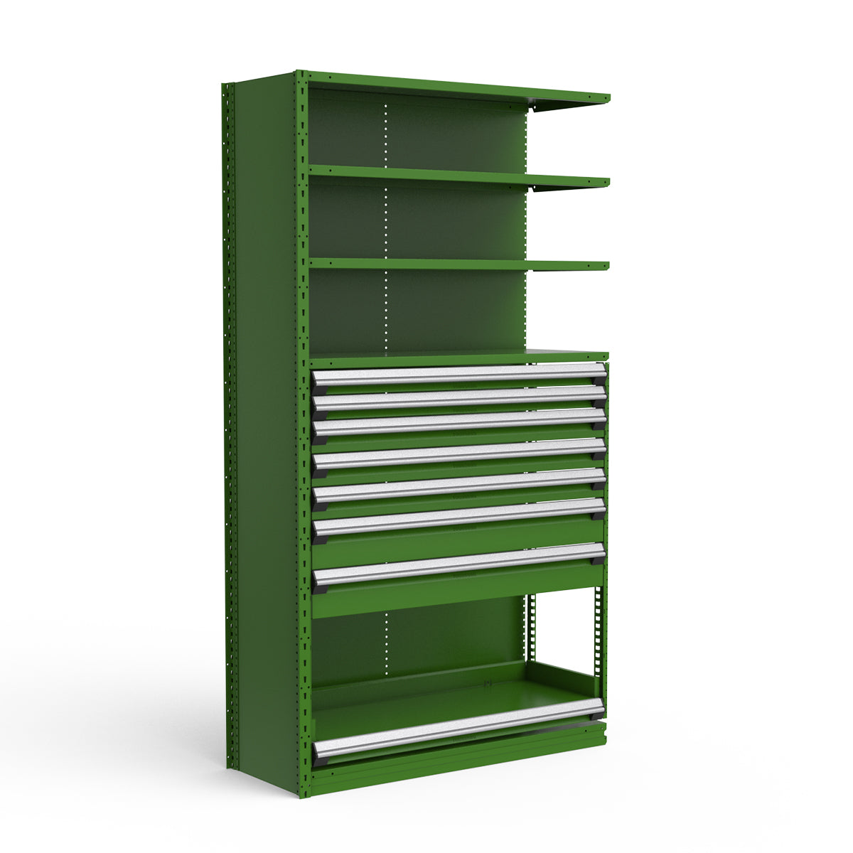 Shelving with Drawers - 48"H Drawer Bank - 7 drawers (Add-On)