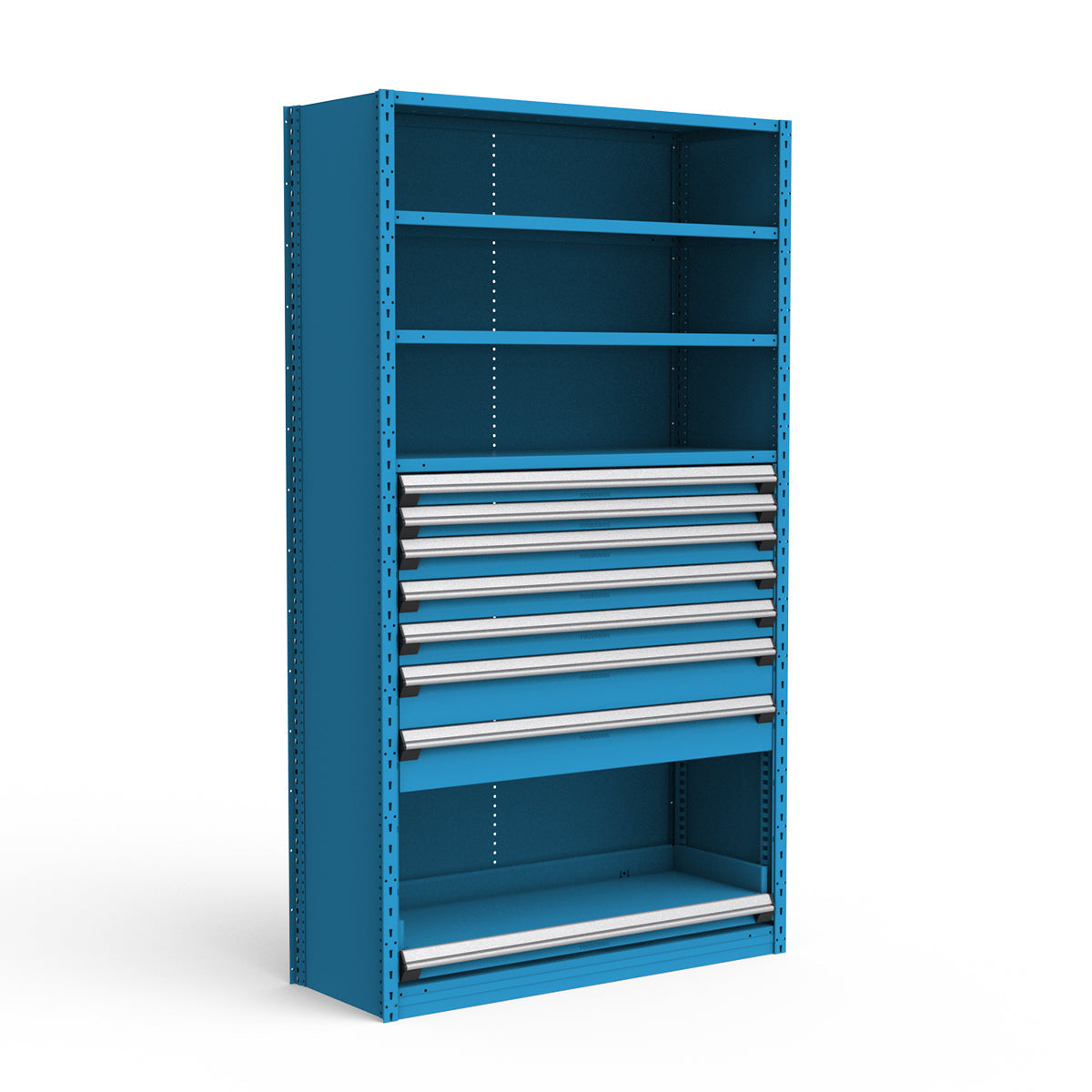 Shelving with Drawers - 48"H Drawer Bank - 7 drawers (Starter)
