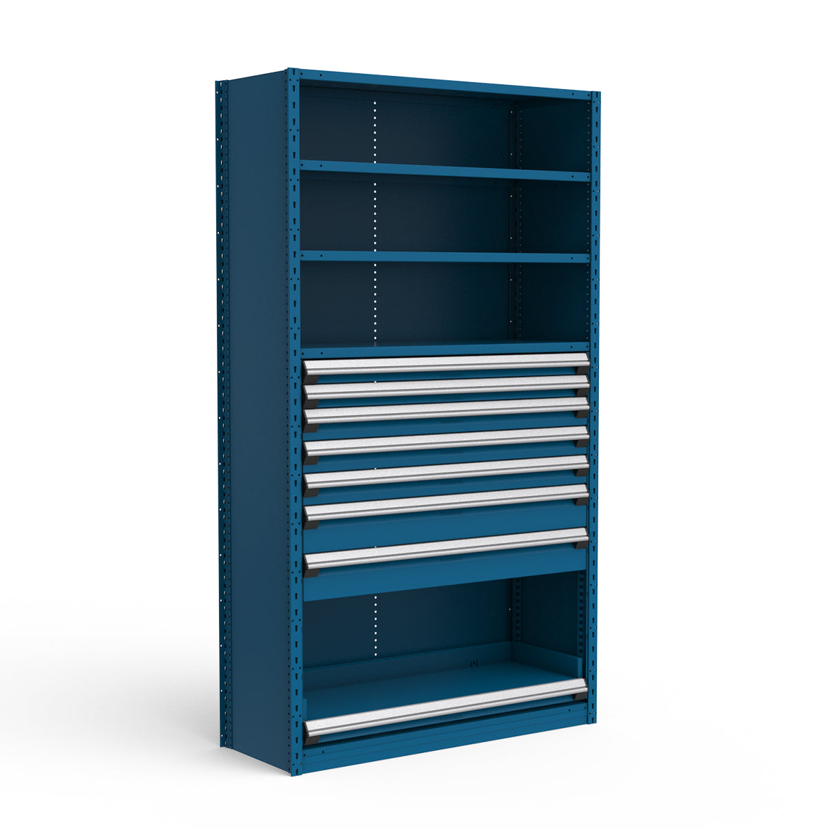 Shelving with Drawers - 48"H Drawer Bank - 7 drawers (Starter)