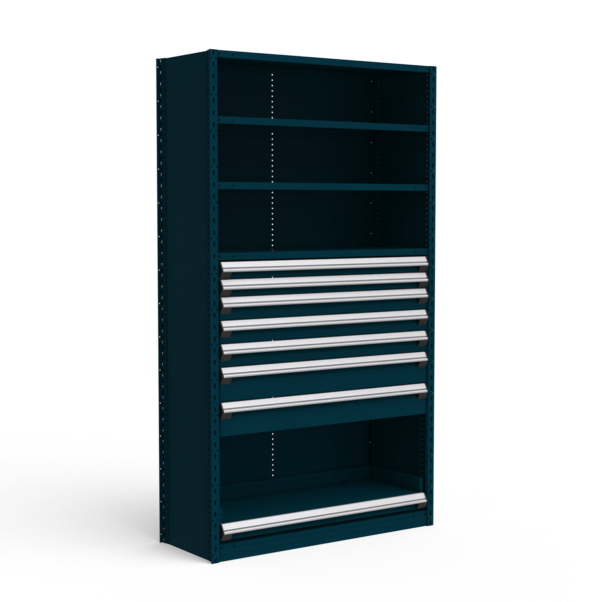 Shelving with Drawers - 48"H Drawer Bank - 7 drawers (Starter)