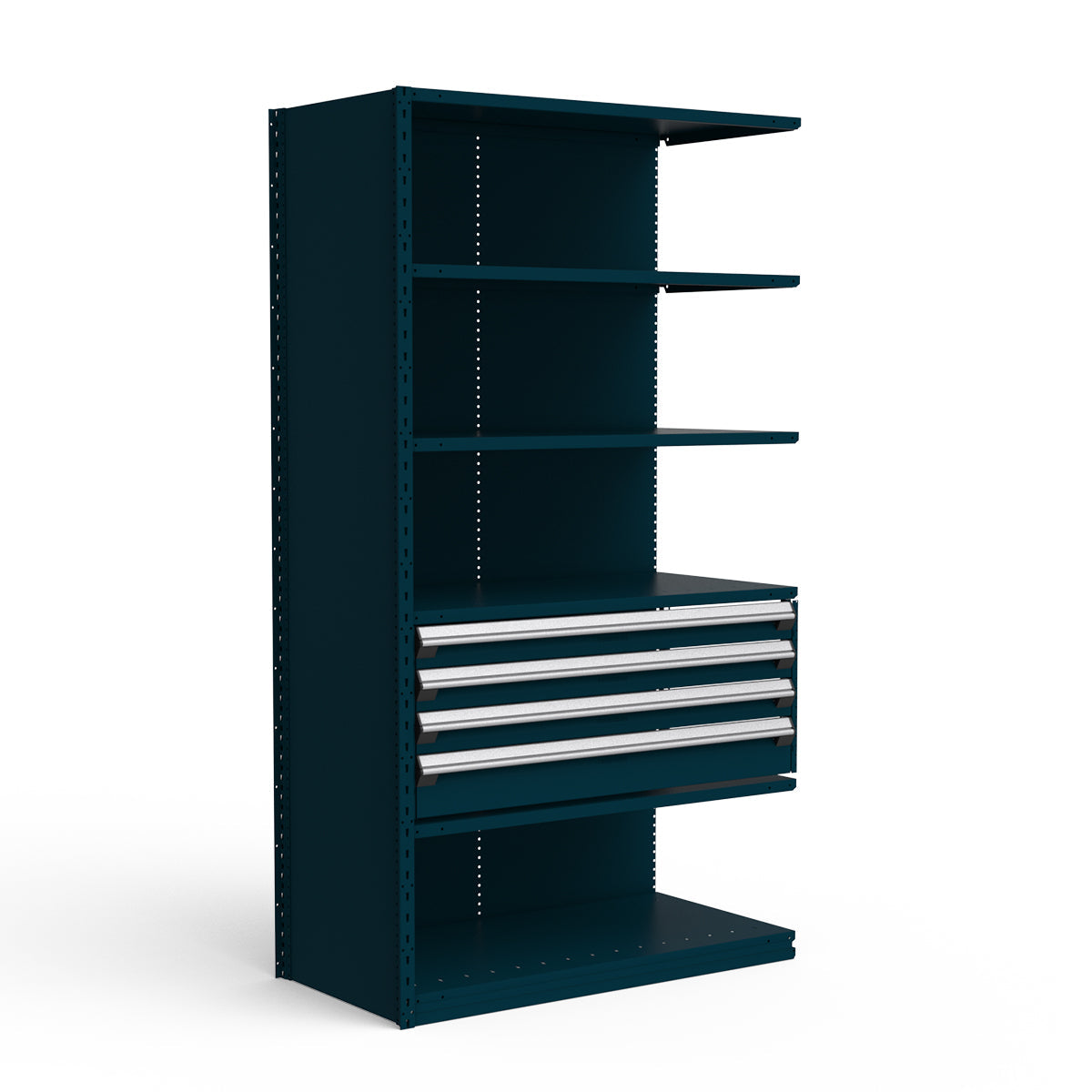 Shelving with Drawers - 18"H Drawer Bank - 4 drawers (Add-On)