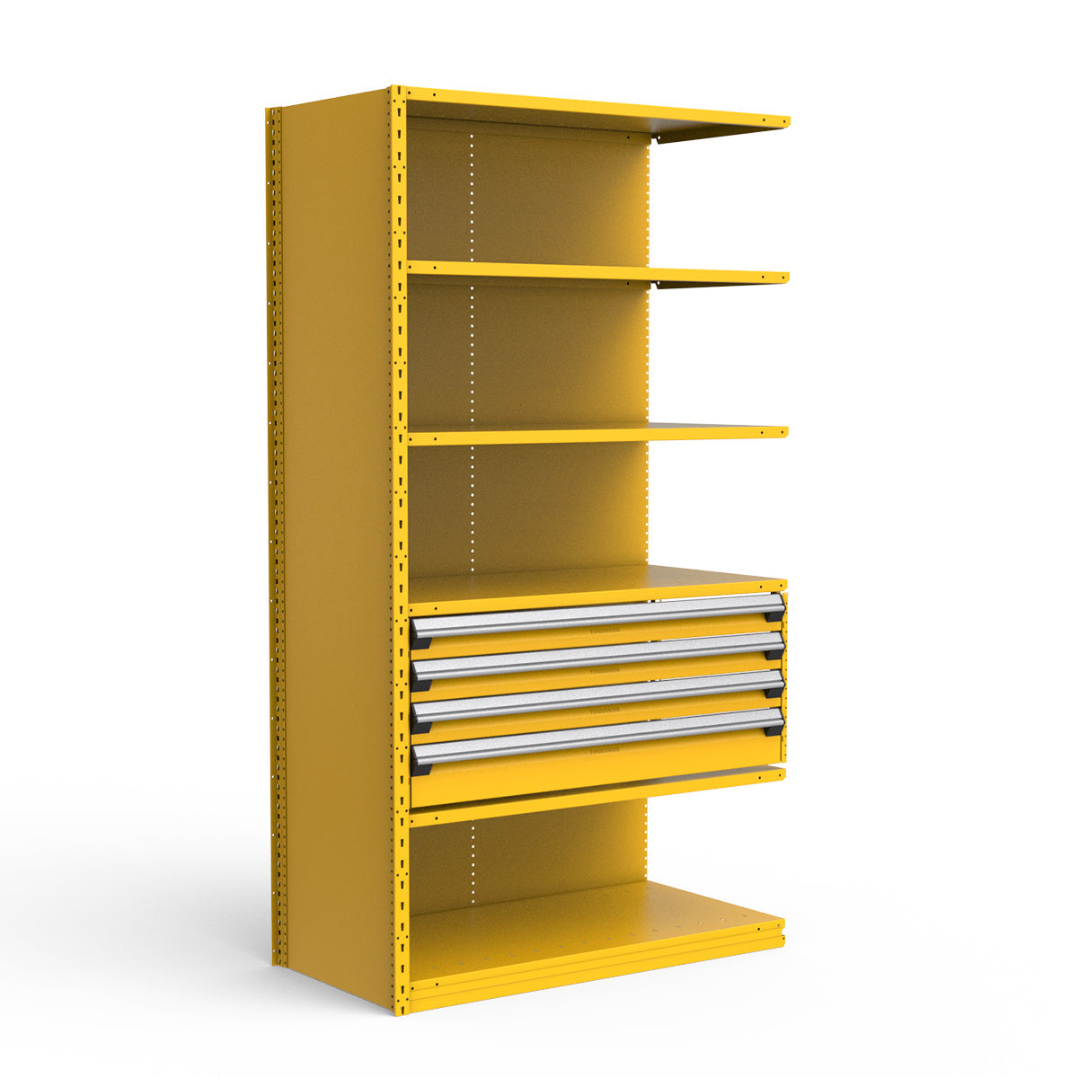 Shelving with Drawers - 18"H Drawer Bank - 4 drawers (Add-On)