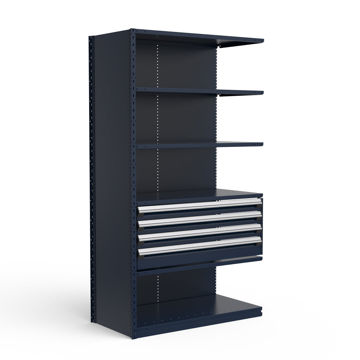 Shelving with Drawers - 18"H Drawer Bank - 4 drawers (Add-On)