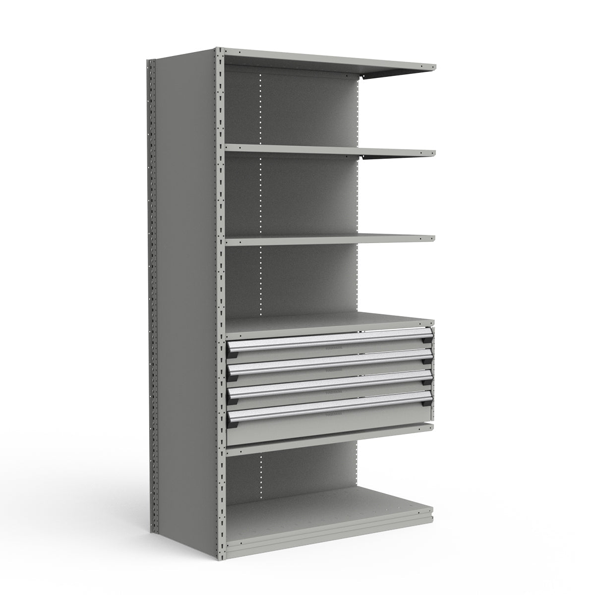 Shelving with Drawers - 18"H Drawer Bank - 4 drawers (Add-On)
