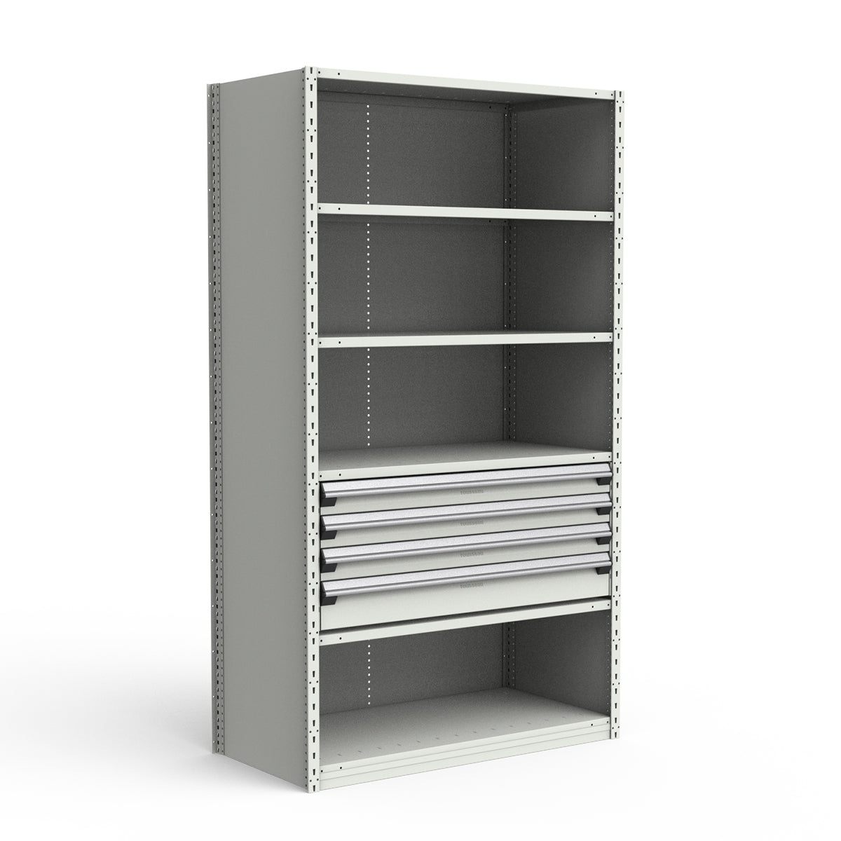 Shelving with Drawers - 18"H Drawer Bank - 4 drawers (Starter)