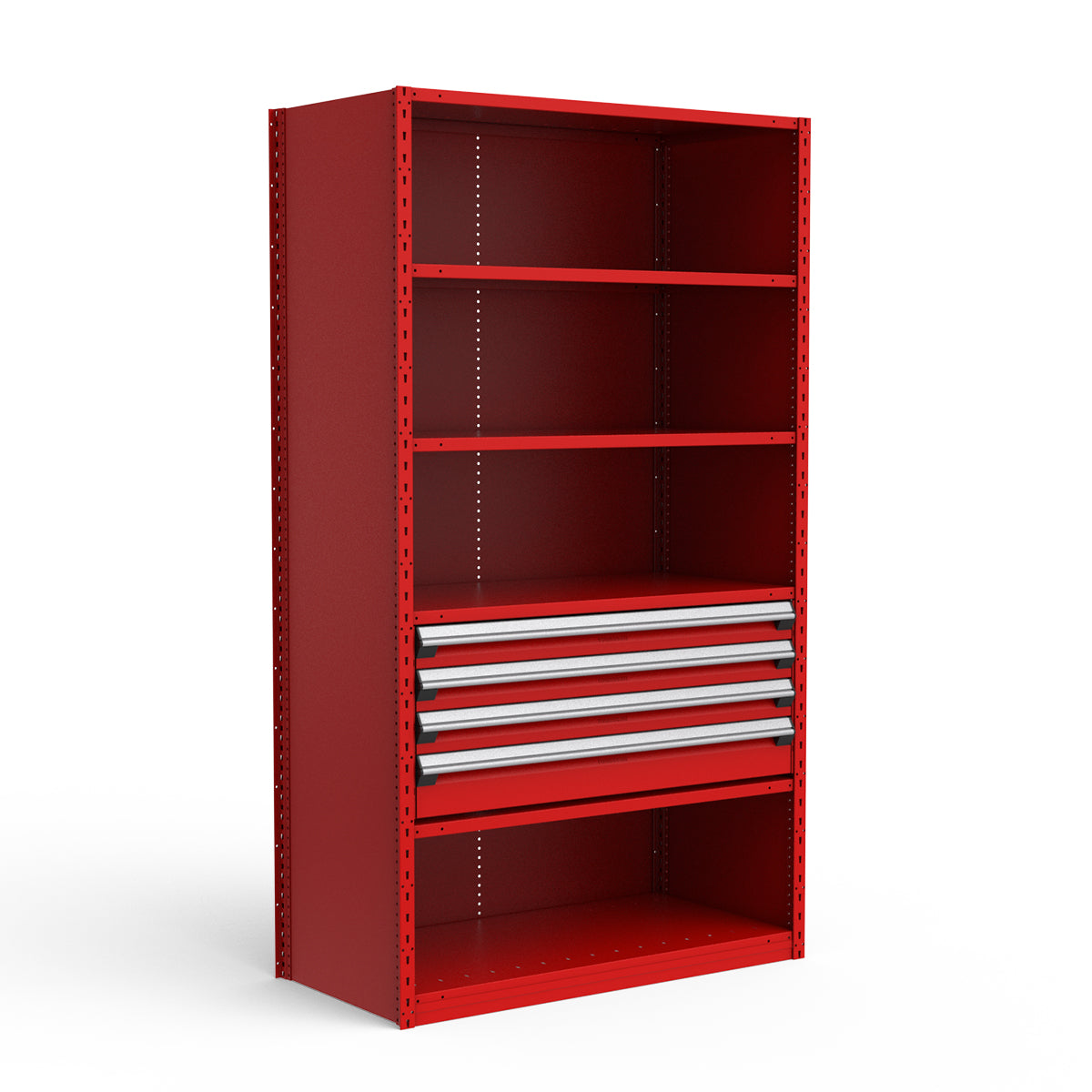 Shelving with Drawers - 18"H Drawer Bank - 4 drawers (Starter)