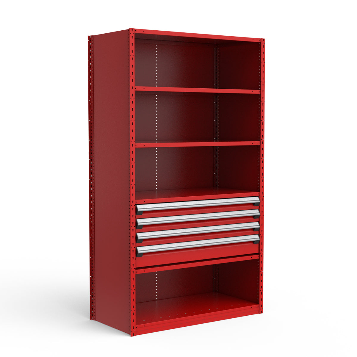 Shelving with Drawers - 18"H Drawer Bank - 4 drawers (Starter)