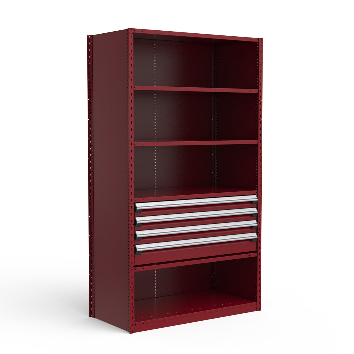 Shelving with Drawers - 18"H Drawer Bank - 4 drawers (Starter)