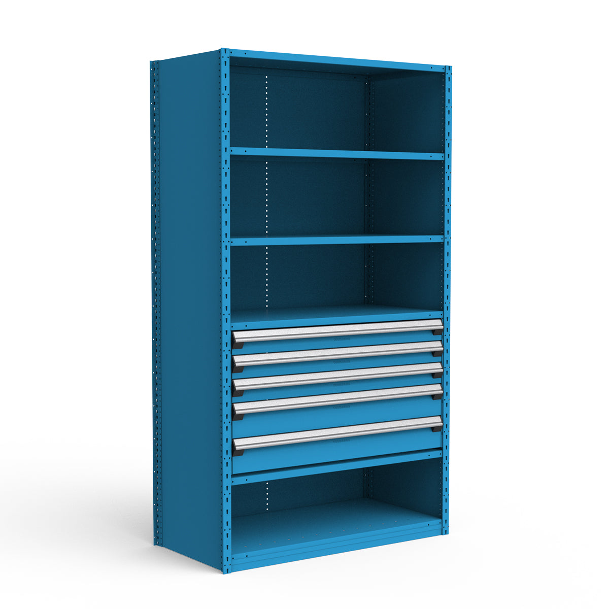 Shelving with Drawers - 24"H Drawer Bank - 5 drawers (Starter)